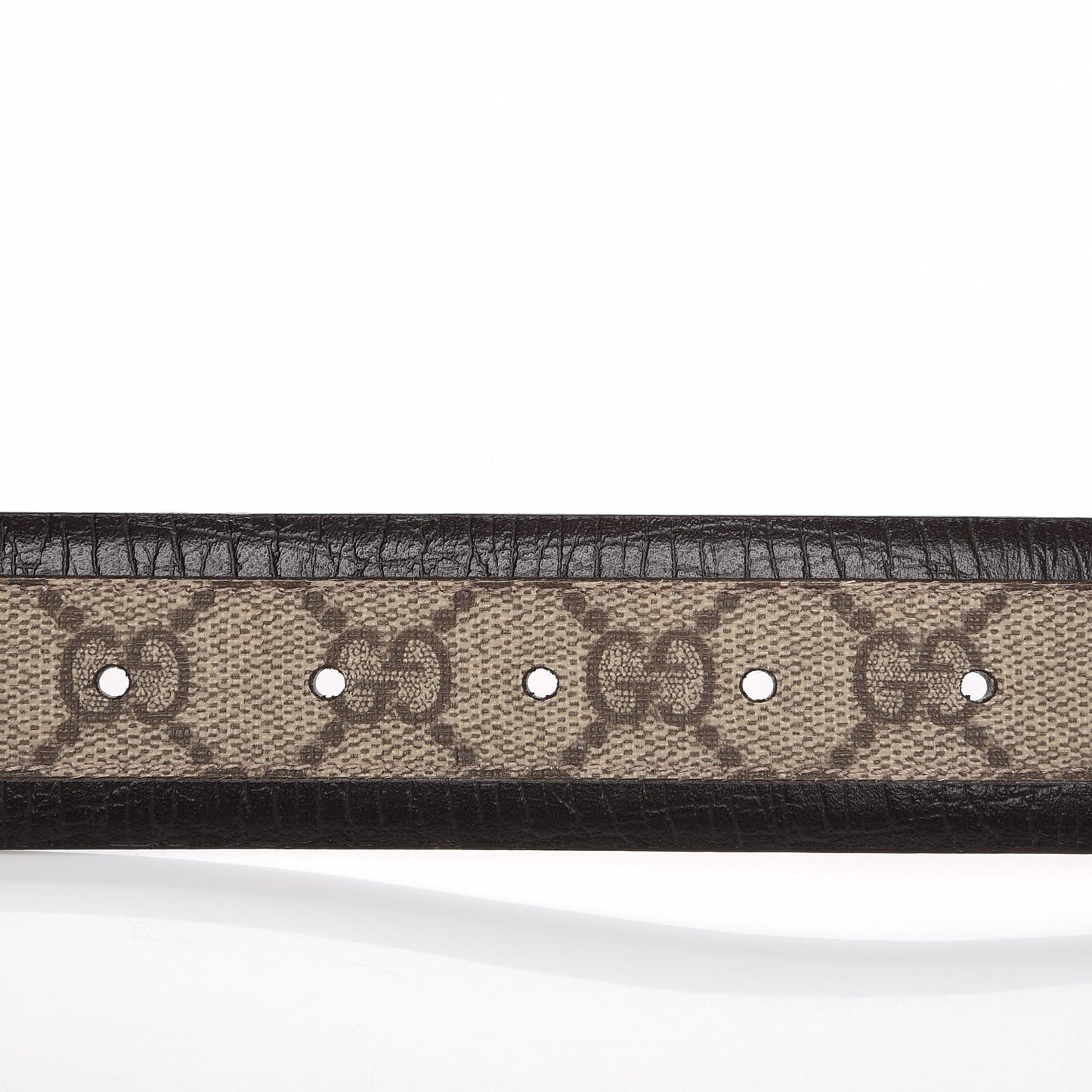 GG Supreme Monogram Niagara Lux Calfskin Interlocking G 40mm Belt 75 30 Beige Ebony Cocoa