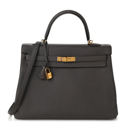Hermes Togo Kelly Retourne 35 Etain 1 of 12
