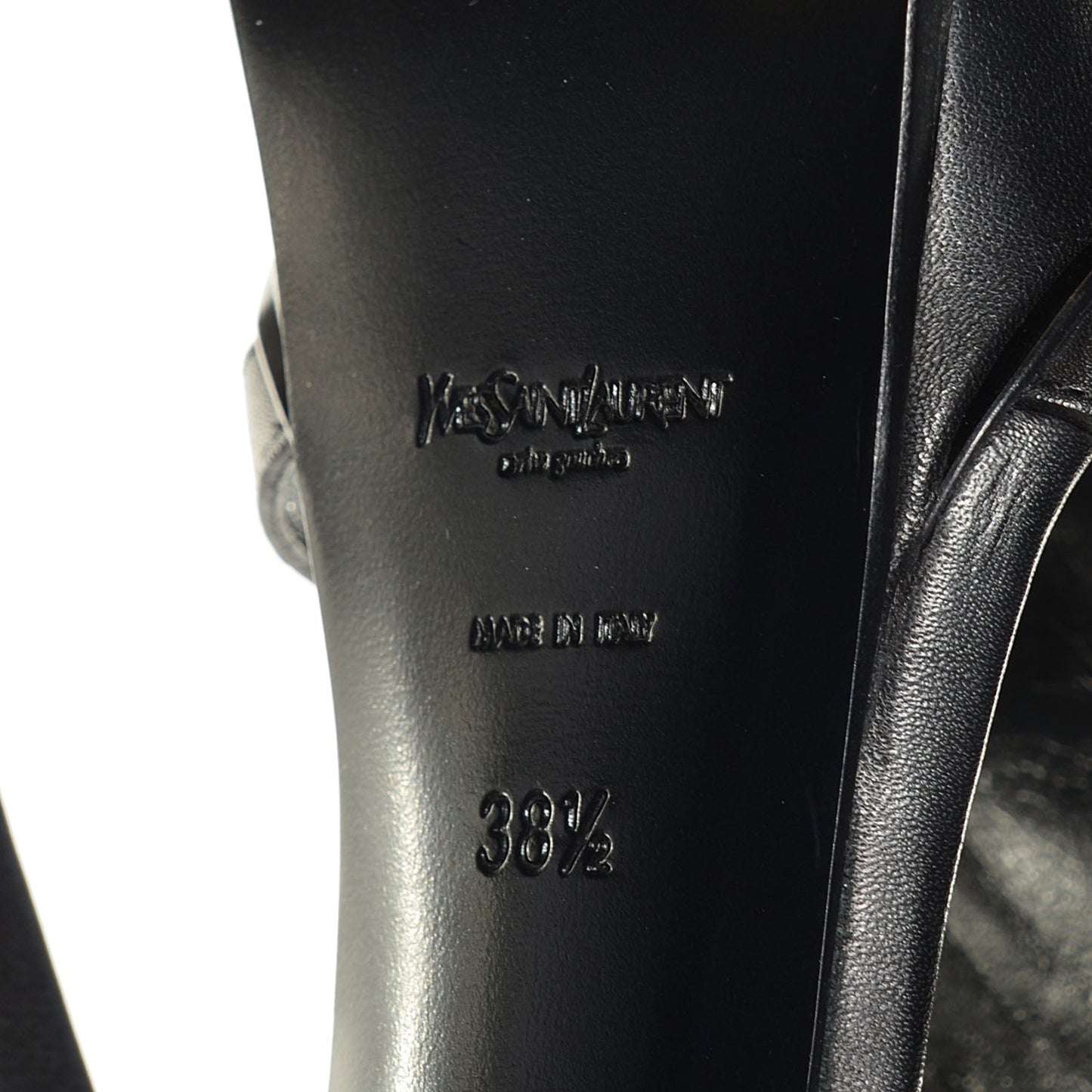 Calfskin New Riveg 105 Platform Sandals 38.5 Black