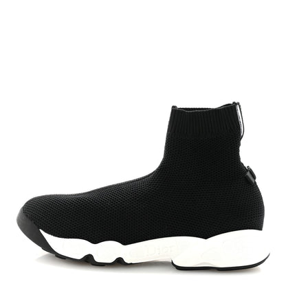 Christian Dior Technical Knit F. Two Point Zero High Top Sneakers 38.5 Black 1 of 18