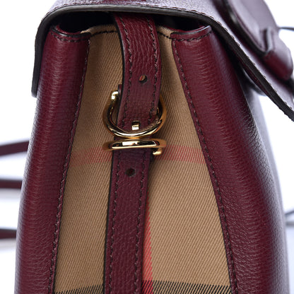 Burberry Derby Calfskin House Check Small Camberley Mahogany Red 22 of 26
