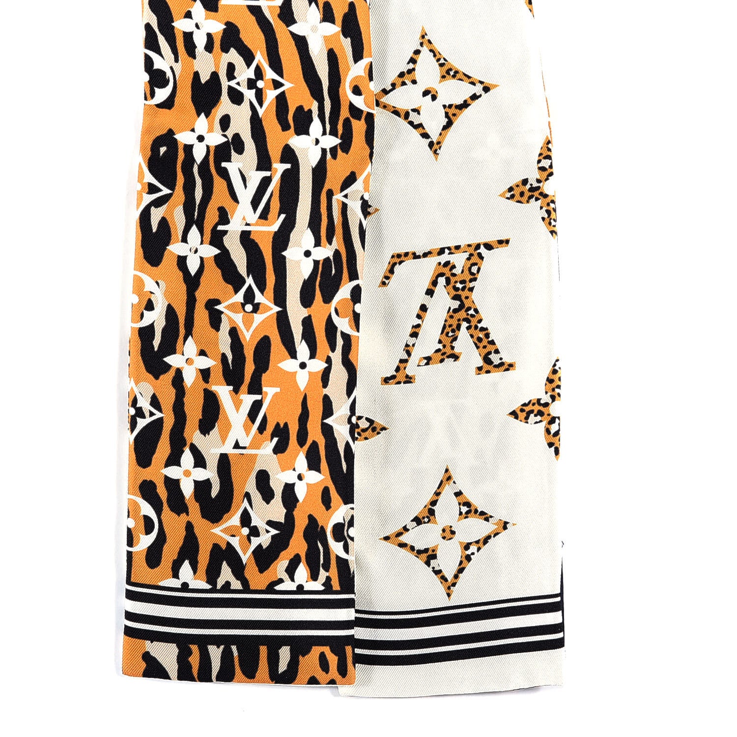 Louis Vuitton Silk Monogram Giant Jungle Bandeau Ivory 2 of 3