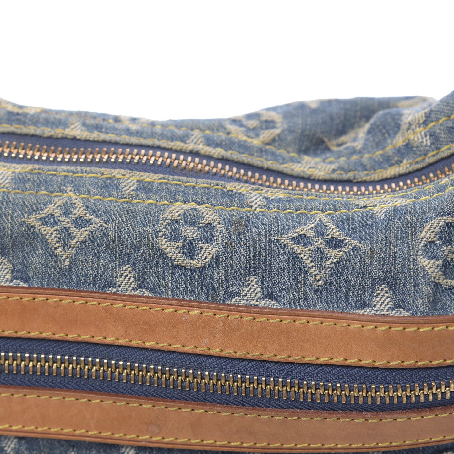 Monogram Denim Baggy PM Blue