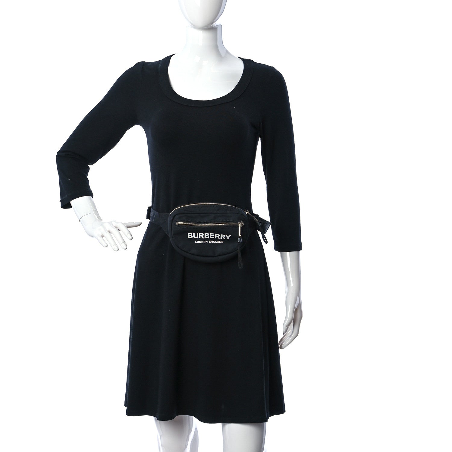 Burberry Econyl Logo Print Small Cannon Bum Bag Black 2 of 10
