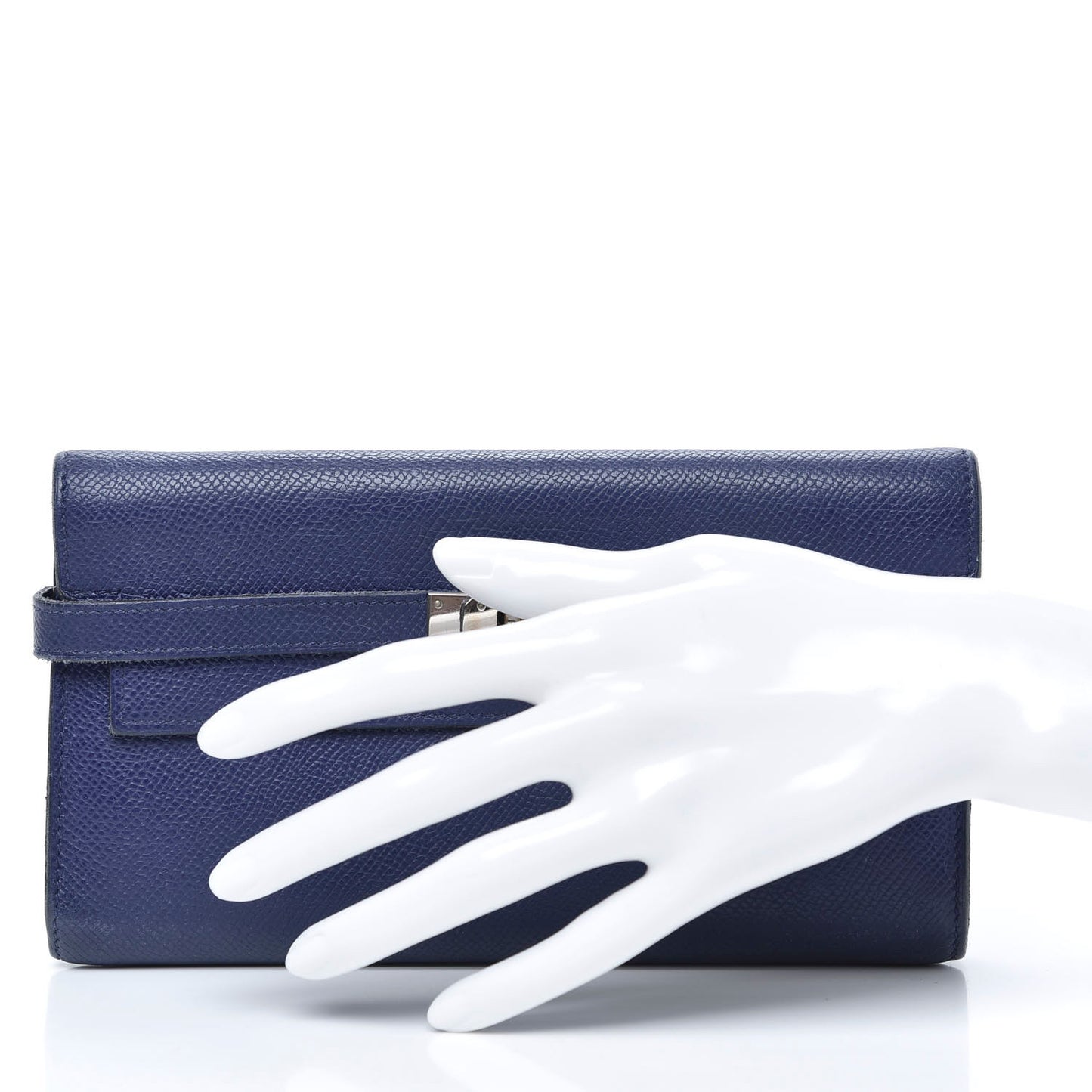 Epsom Kelly Longue Wallet Bleu Electrique