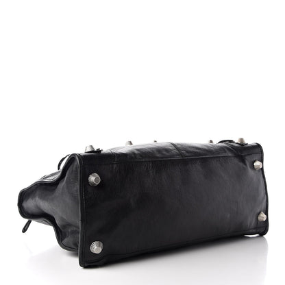 Balenciaga Agneau Giant 21 Silver Hardware Work Black 4 of 8