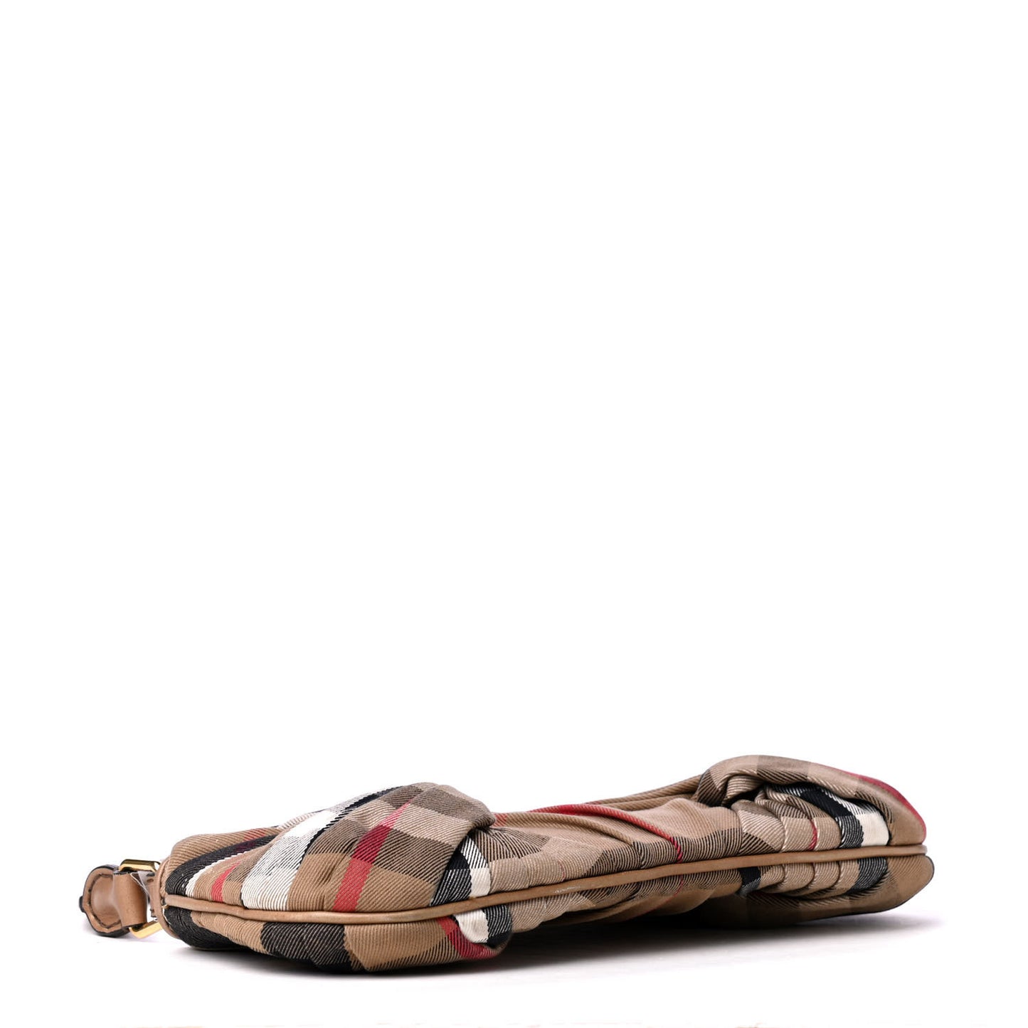 House Check Small Shoulder Bag Brown