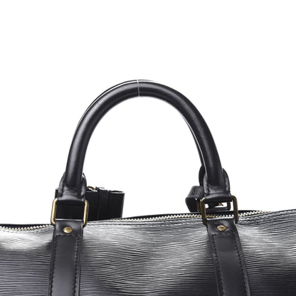 Louis Vuitton Epi Keepall 50 Black 10 of 13