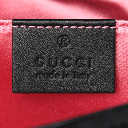 Gucci Velvet Matelasse Mini GG Marmont Shoulder Bag Black 6 of 10