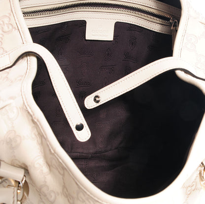 Gucci Guccissima Twins Medium Shoulder Bag Off White 5 of 7