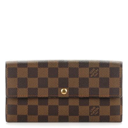 Louis Vuitton Damier Ebene Sarah Wallet 1 of 10