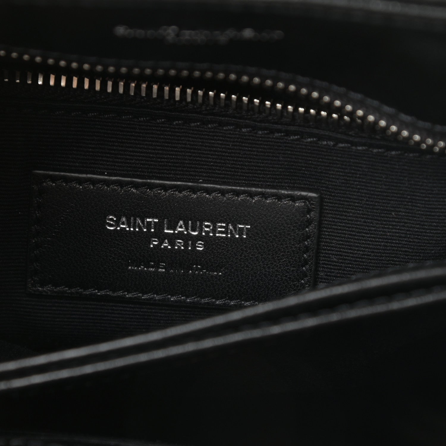 Saint Laurent Calfskin Y Quilted Monogram Toy Loulou Crossbody Bag Black 6 of 11