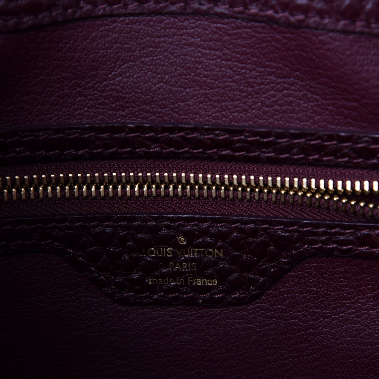 Monogram Ostrich Lizard Majestueux PM Bordeaux