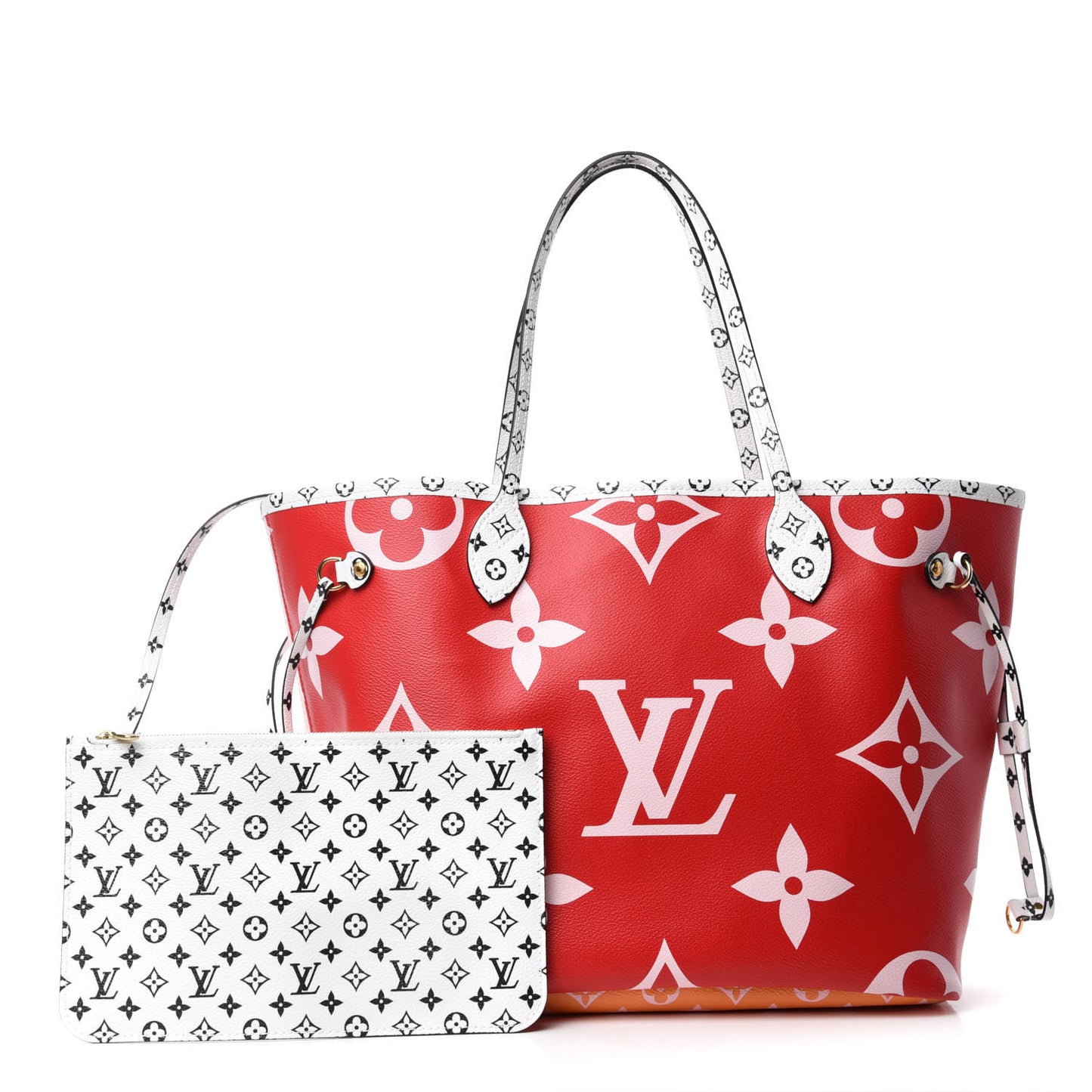 Monogram Giant Neverfull MM Rouge