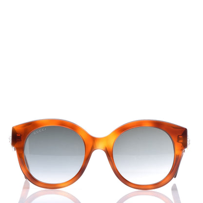 Gucci Round Frame GG Star Sunglasses GG0207S Tortoiseshell 2 of 9