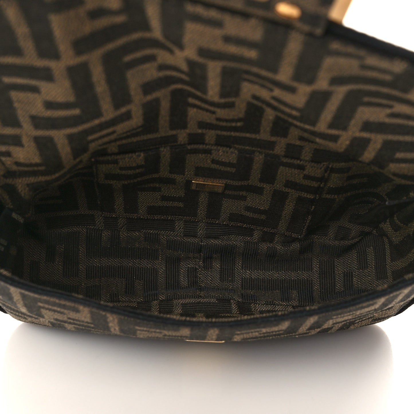 Fabric Jacquard FF 1974 Mini Baguette Tobacco Moro Black