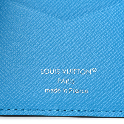 Louis Vuitton Taigarama Pocket Organizer NM Blue Lagoon 6 of 7