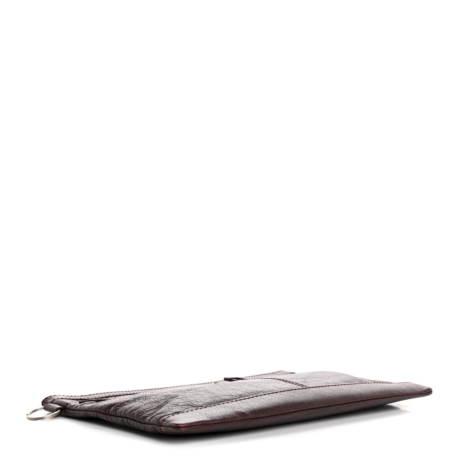 Balenciaga Agneau Arena Classic Silver Hardware Medium Clip Acajou Fonce 4 of 4