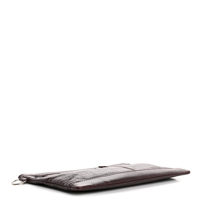 Balenciaga Agneau Arena Classic Silver Hardware Medium Clip Acajou Fonce 4 of 4