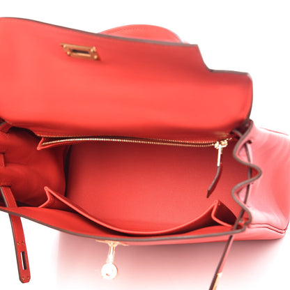 Hermes Swift Kelly Retourne 25 Rouge Tomate 7 of 41