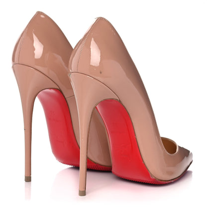 Christian Louboutin Patent So Kate 120 Pumps 38 Nude 4 of 13