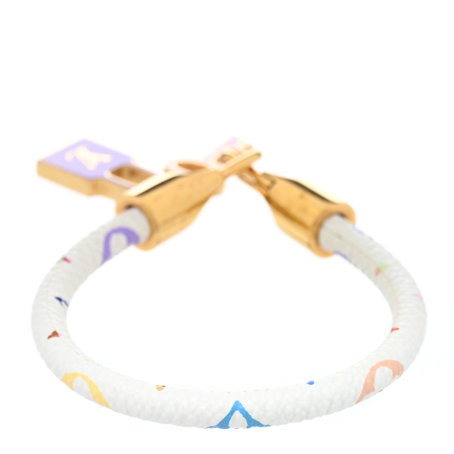 Monogram Multicolor Luck It Bracelet 17 White