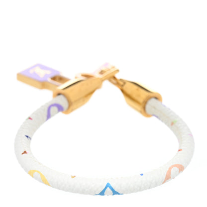 Louis Vuitton Monogram Multicolor Luck It Bracelet 17 White 3 of 5