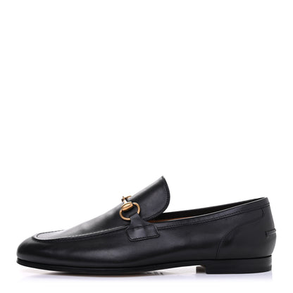 Gucci Calfskin Horsebit Mens Jordaan Loafers 7 Black 1 of 4