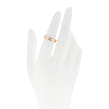 Cartier 18K Yellow Gold Diamond 4mm LOVE Wedding Band Ring 51 5.75 2 of 5