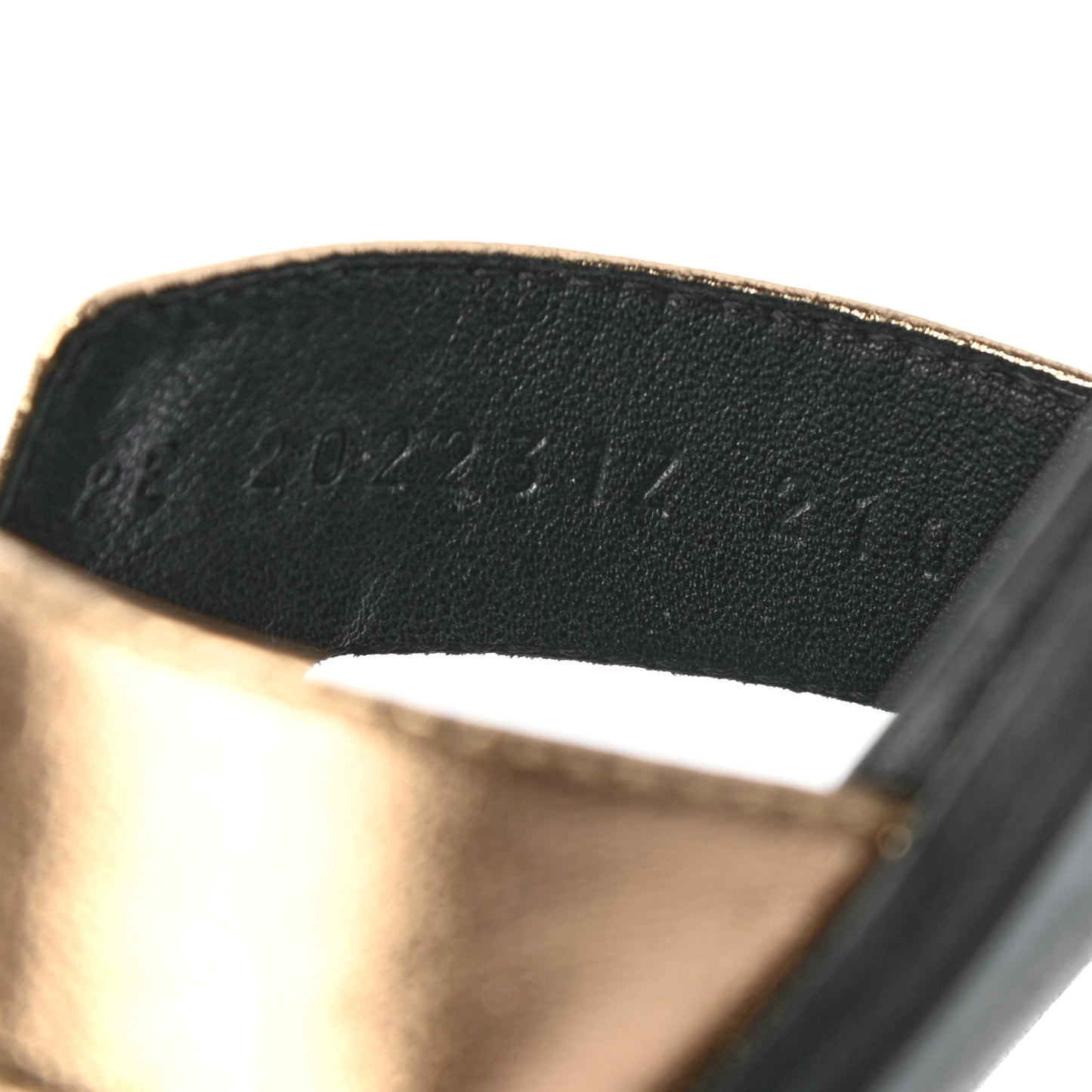 Metallic Nappa Oran Sandals 37 Vert Bronze