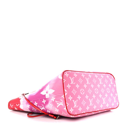 Louis Vuitton Monogram Escale Neverfull MM Rouge 4 of 11