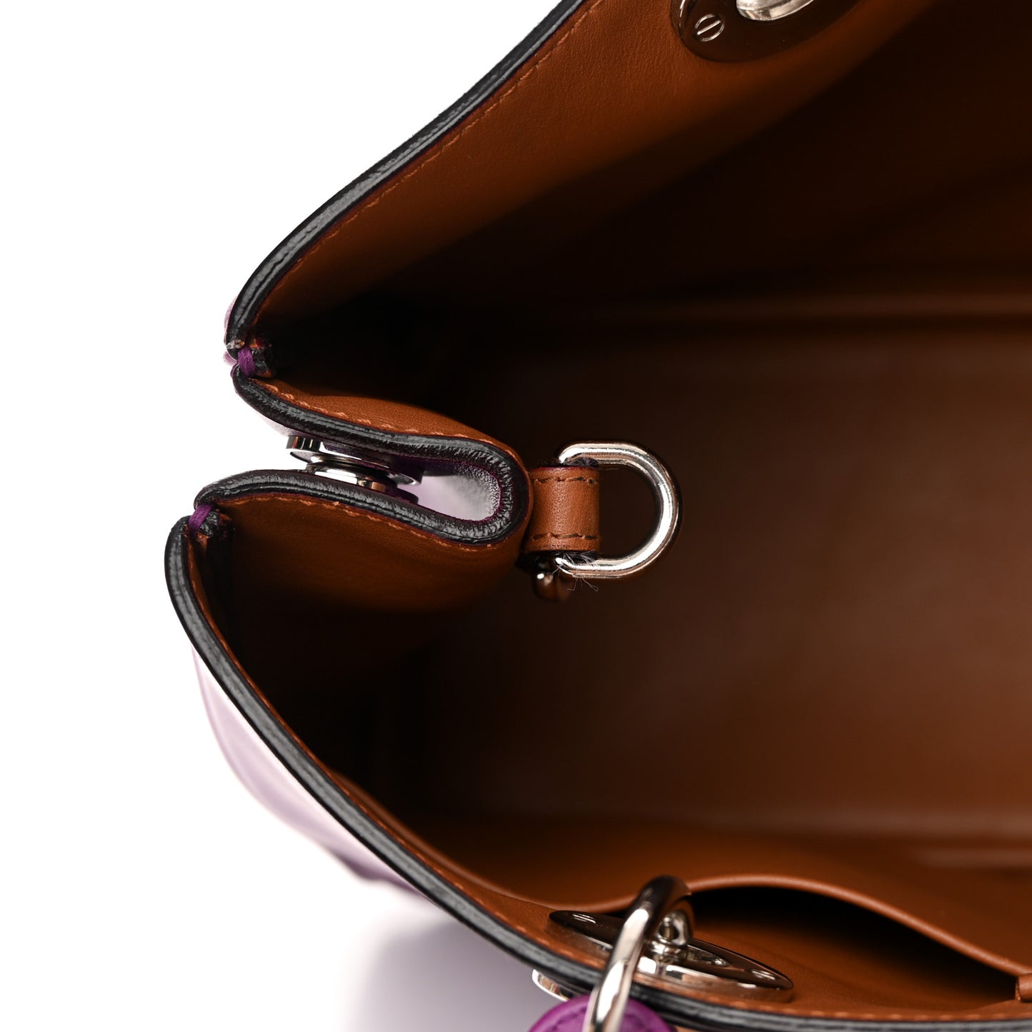 Smooth Calfskin Medium Diorissimo Bag Purple