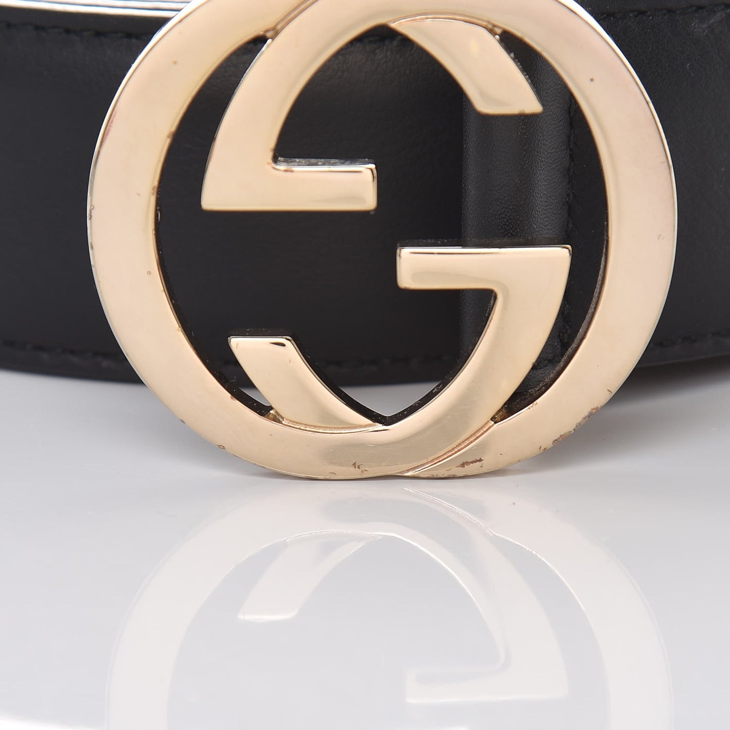 Calfskin Interlocking G 37mm Belt 115 46 Black
