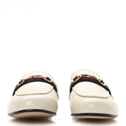 Gucci Malaga Kid Web Womens Princetown Slippers 35.5 Mystic White 3 of 10