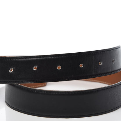 Hermes Box Epsom 32mm Belt Strap 70 Black Gold 3 of 8