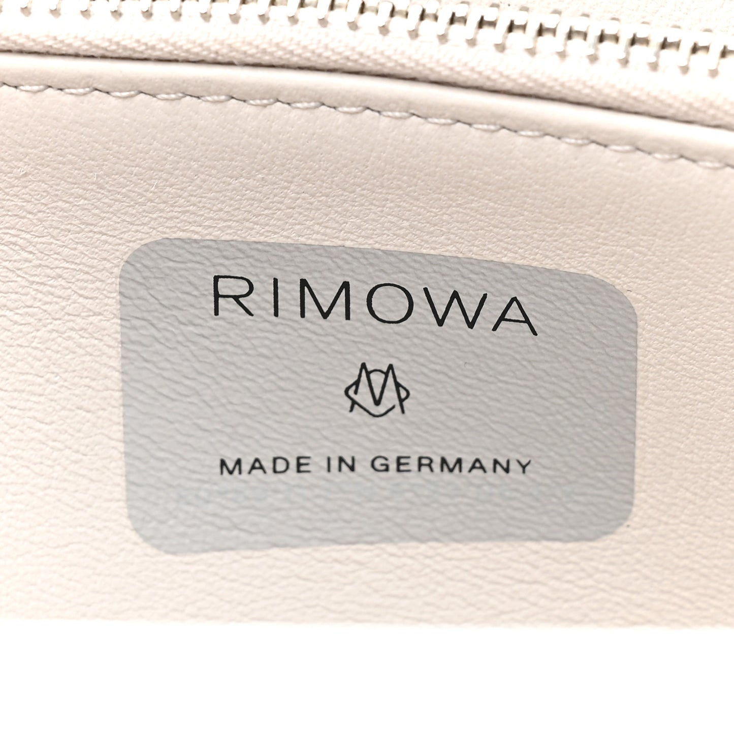 X RIMOWA Aluminum Personal Clutch On Strap Silver