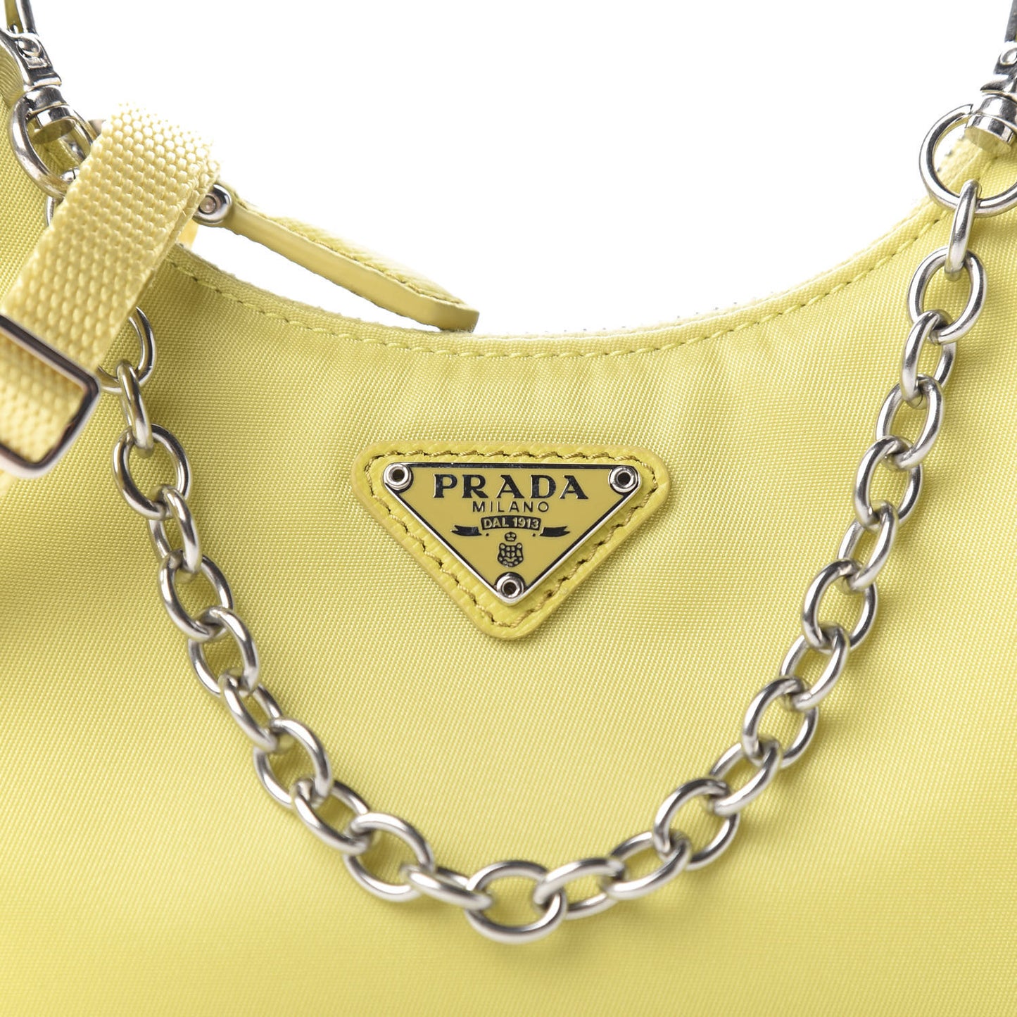 Tessuto Nylon Saffiano Mini Re-Edition 2000 Shoulder Bag Ananas