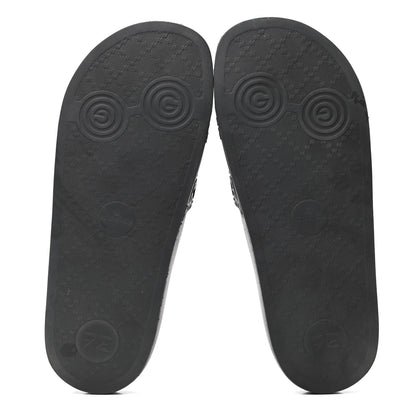 Gucci Rubber GG Monogram Perforated Womens Slide Sandals 40 Black 6 of 7