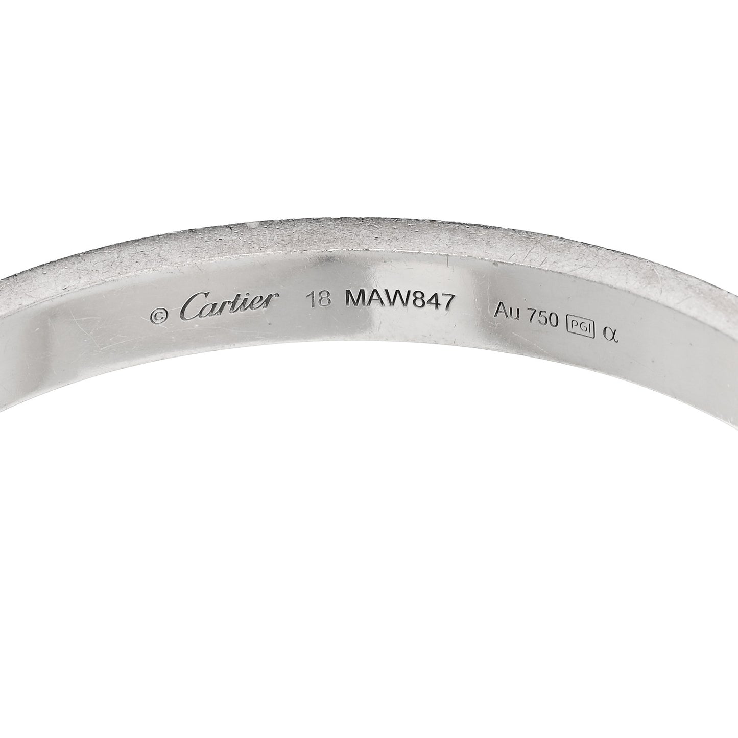18K White Gold Diamond LOVE Paved Bracelet 18