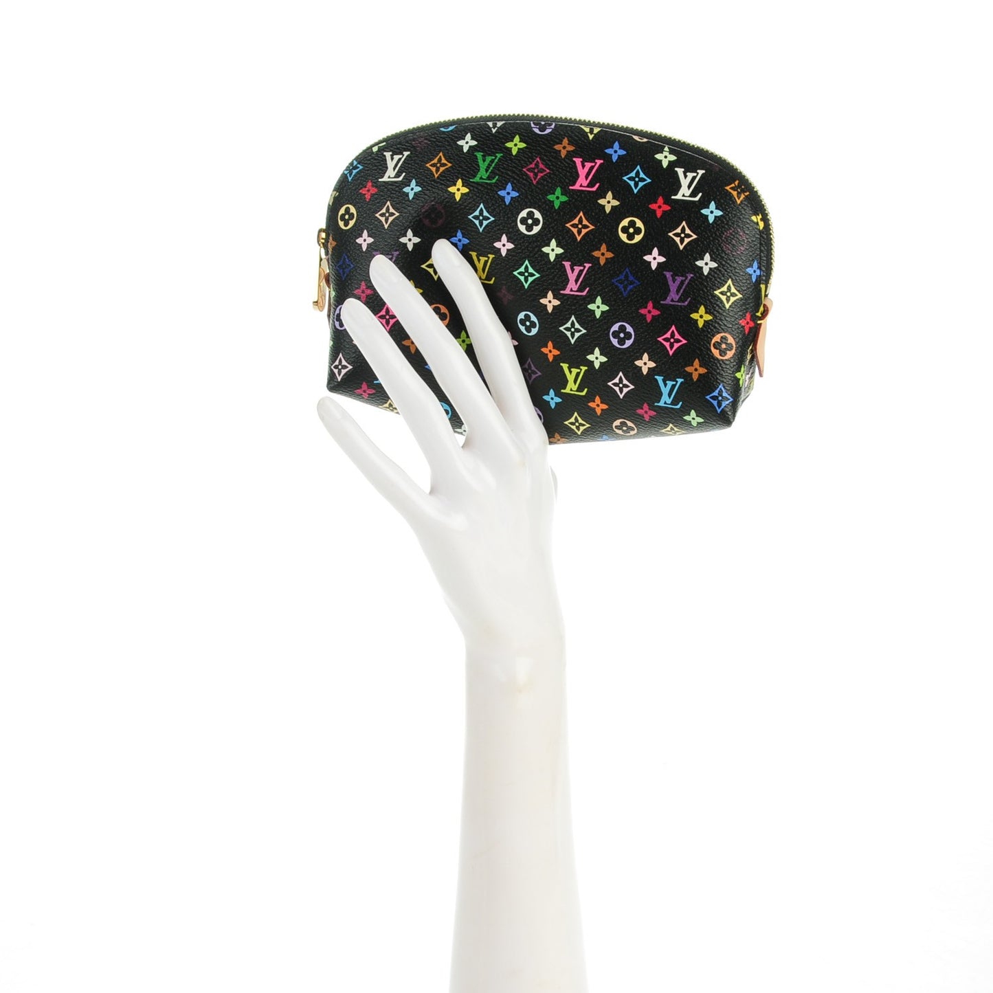 Monogram Multicolor Cosmetic Pouch Black Grenade