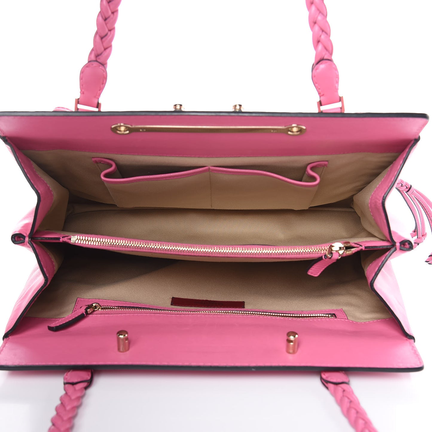 Vitello Lace Demetra Satchel Pink