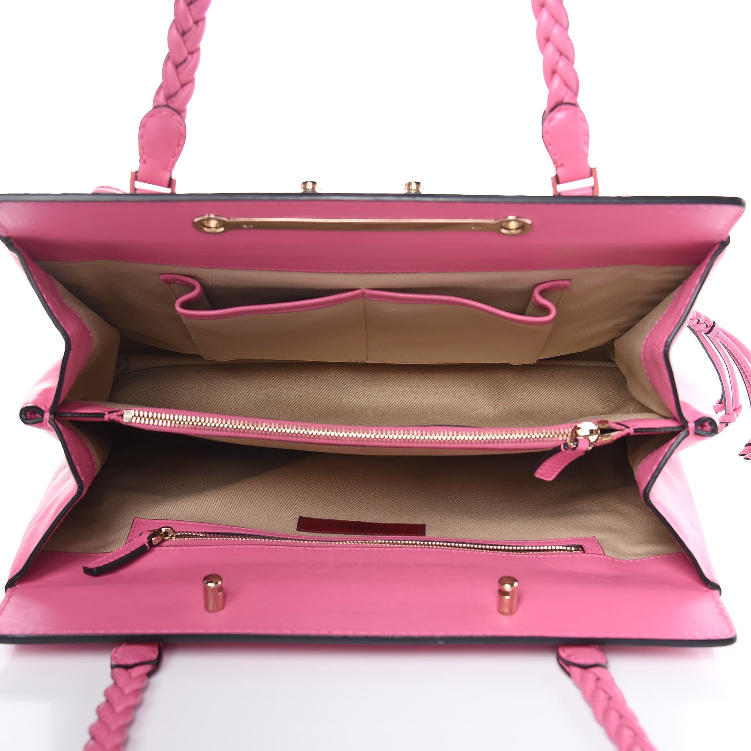Valentino Garavani Vitello Lace Demetra Satchel Pink 5 of 17