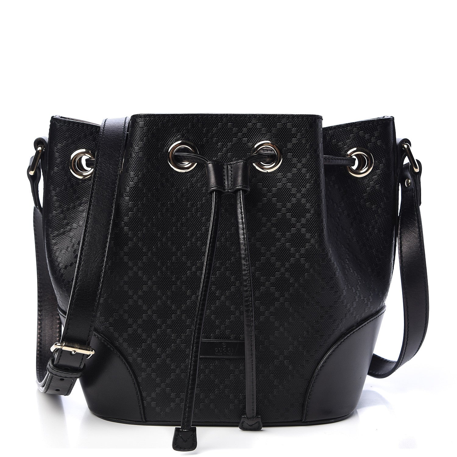 Gucci Bright Diamante Small Bucket Bag Black 1 of 15