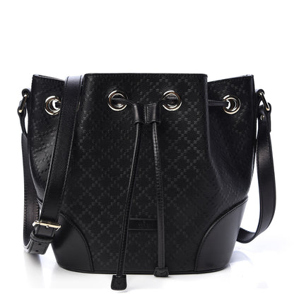 Gucci Bright Diamante Small Bucket Bag Black 1 of 15