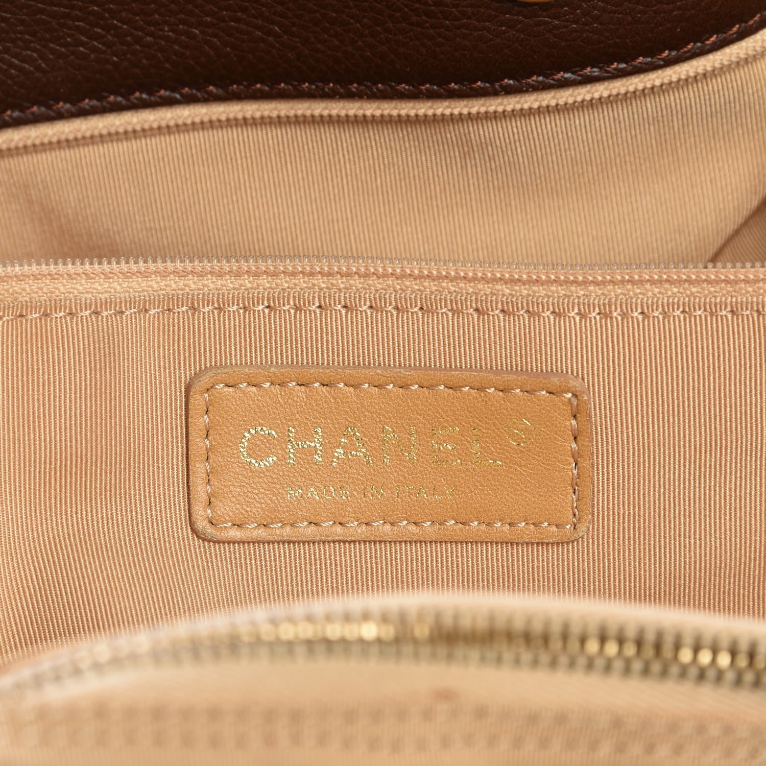 Chanel Calfskin Cerf Executive Shopper Tote Brown 7 of 12