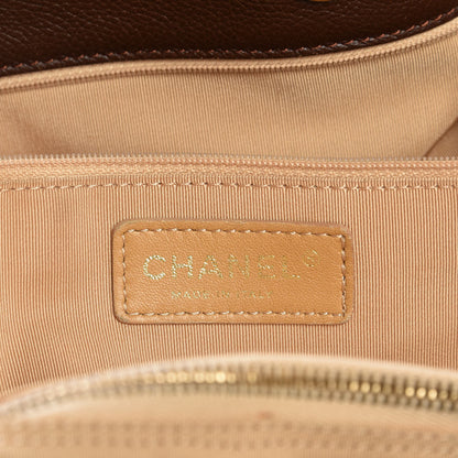Chanel Calfskin Cerf Executive Shopper Tote Brown 7 of 12