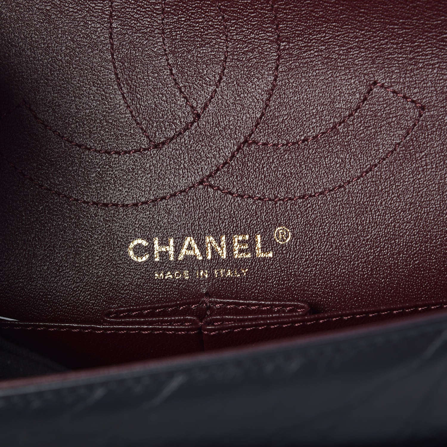 Chanel Aged Calfskin Chevron Quilted 2.55 Reissue 226 Flap Black 9 of 10