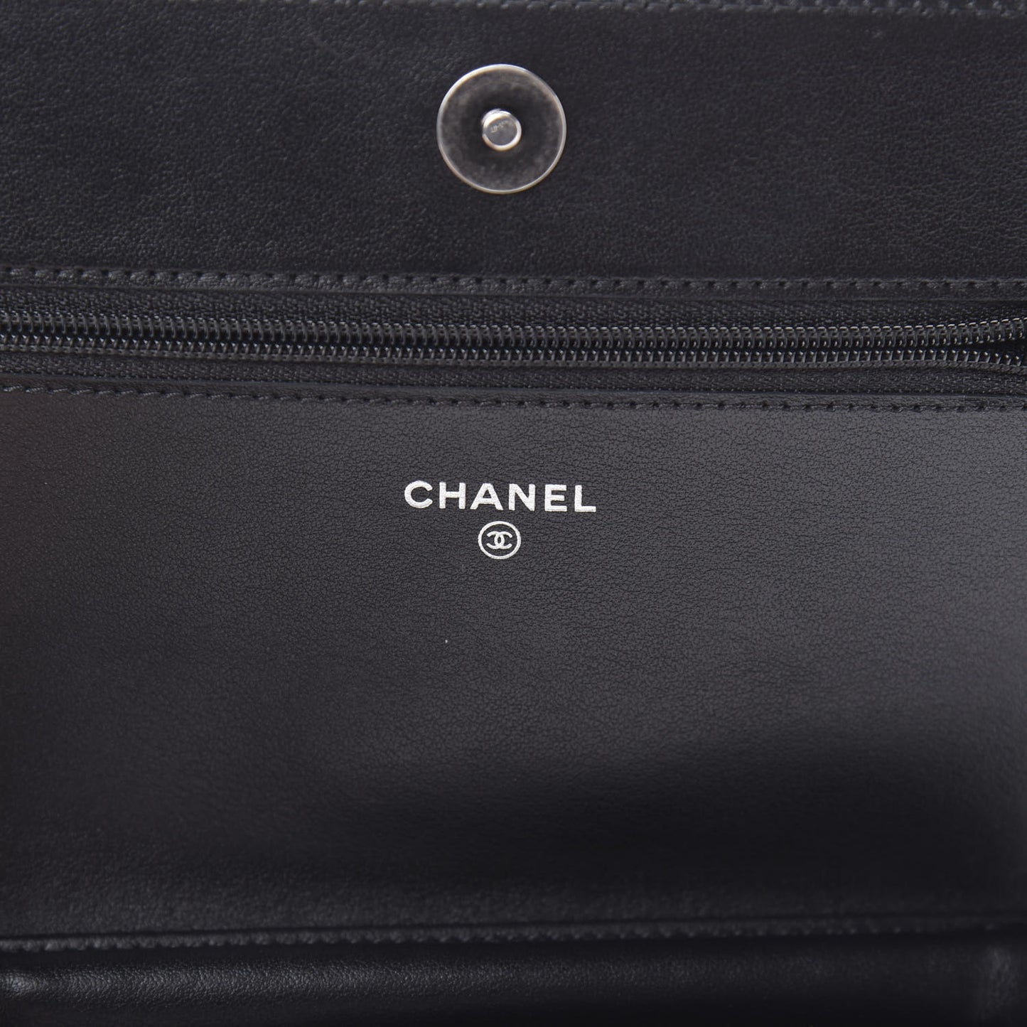 Caviar Quilted Boy Wallet On Chain WOC Black