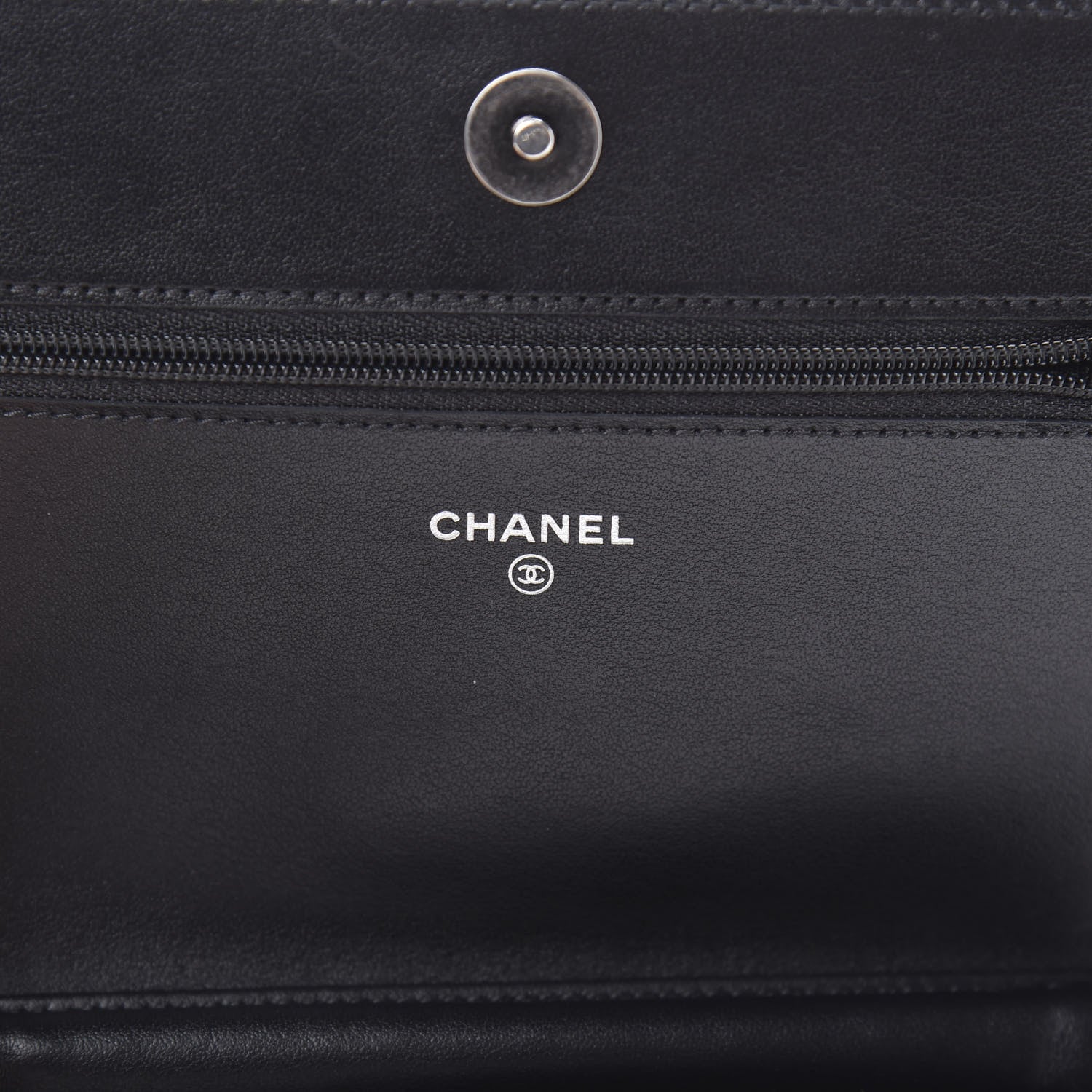 Chanel Caviar Quilted Boy Wallet On Chain WOC Black 6 of 15