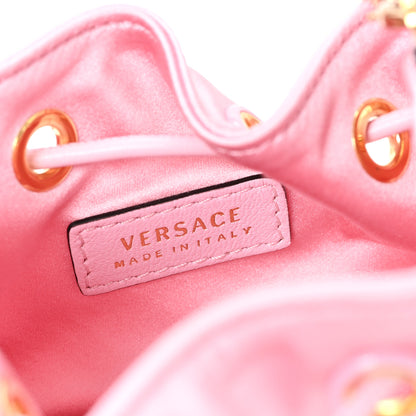 Versace Satin Medusa Drawstring Bucket Bag Pink 6 of 10